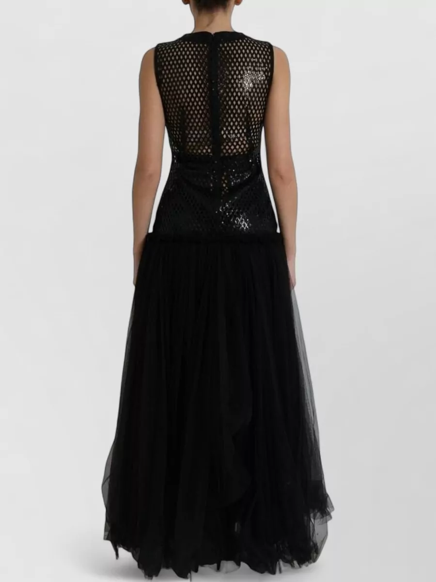 Dolce&Gabbana Sequined Sleeveless Maxi Dress