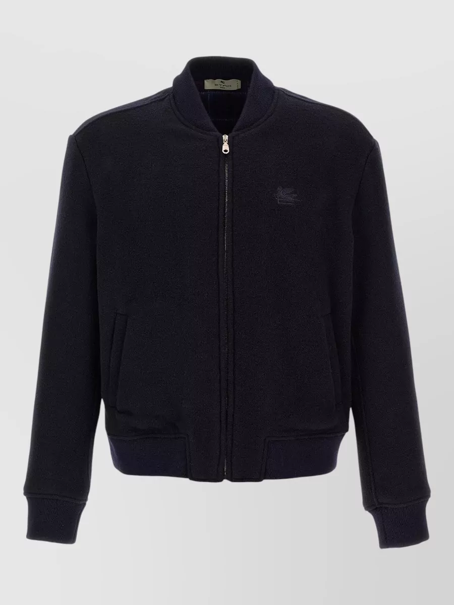 Etro Pegaso wool bomber jacket