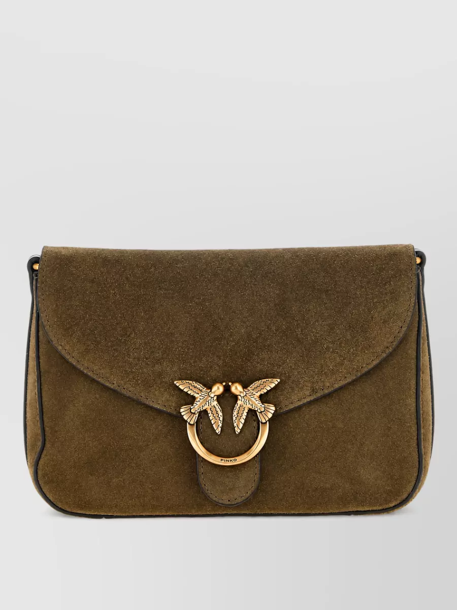 Pinko love bag mini leather clutch bag