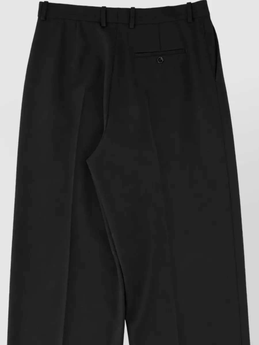 Balenciaga Wool Wide-Leg Trousers