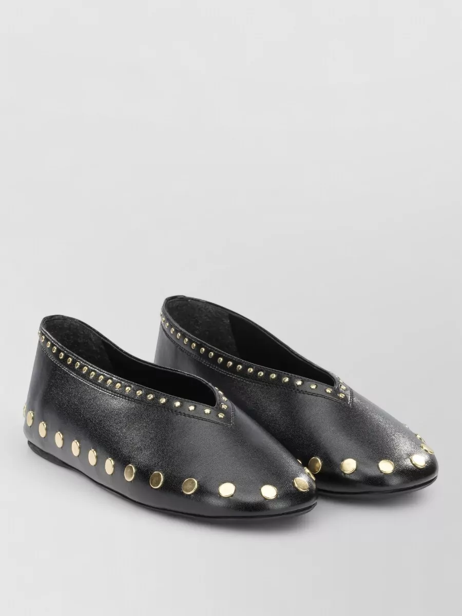 Ganni Studded ballerina flats