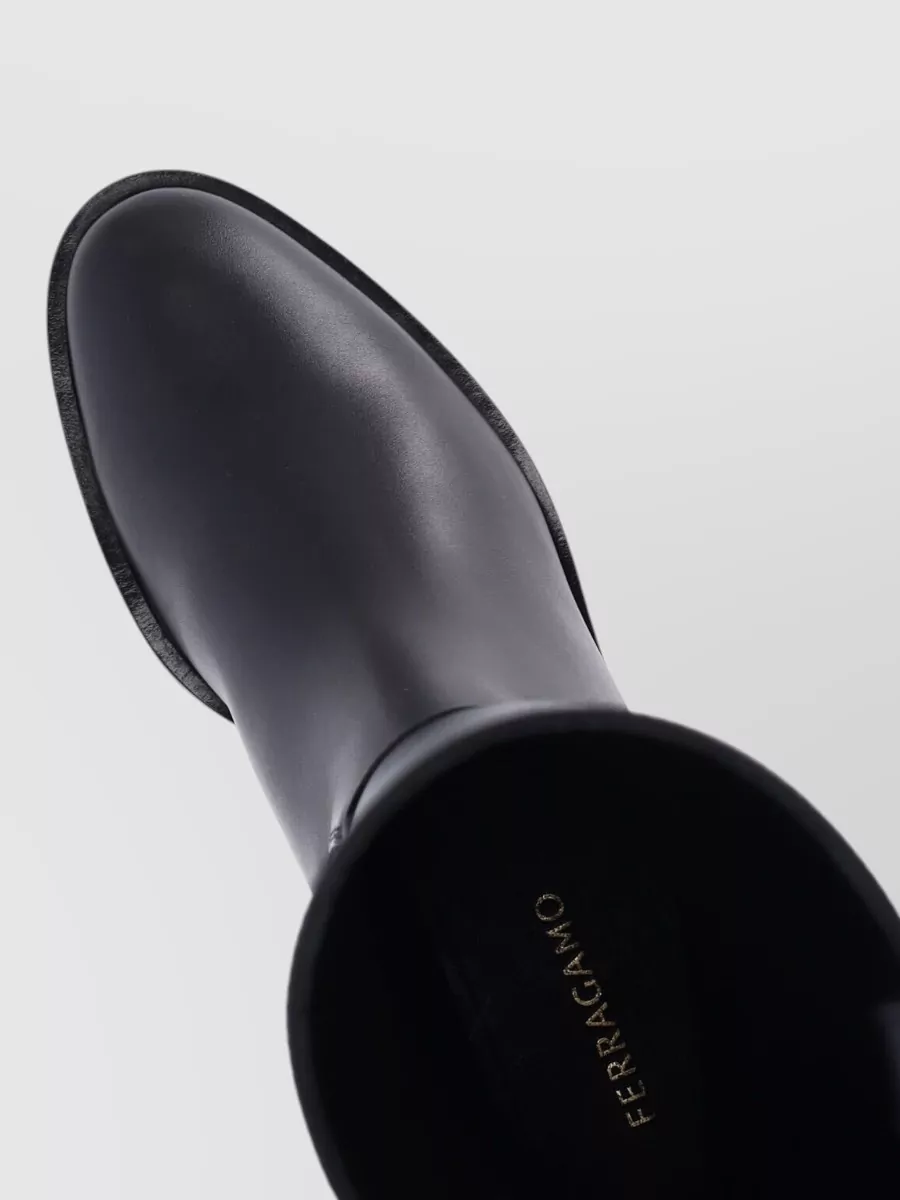 Ferragamo Leather Ankle Boots