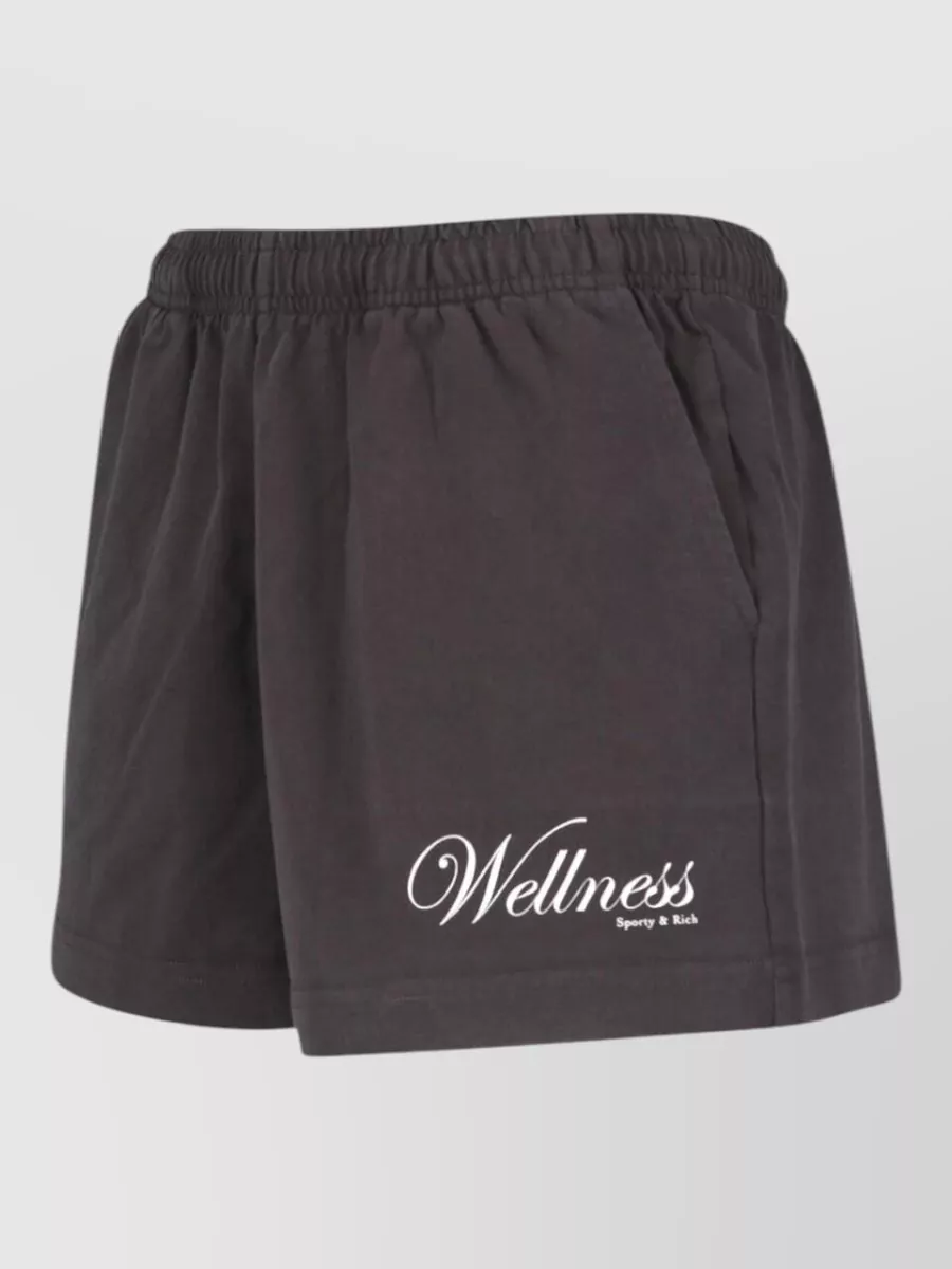 Sporty & Rich Straight Cotton Knee-Length Shorts