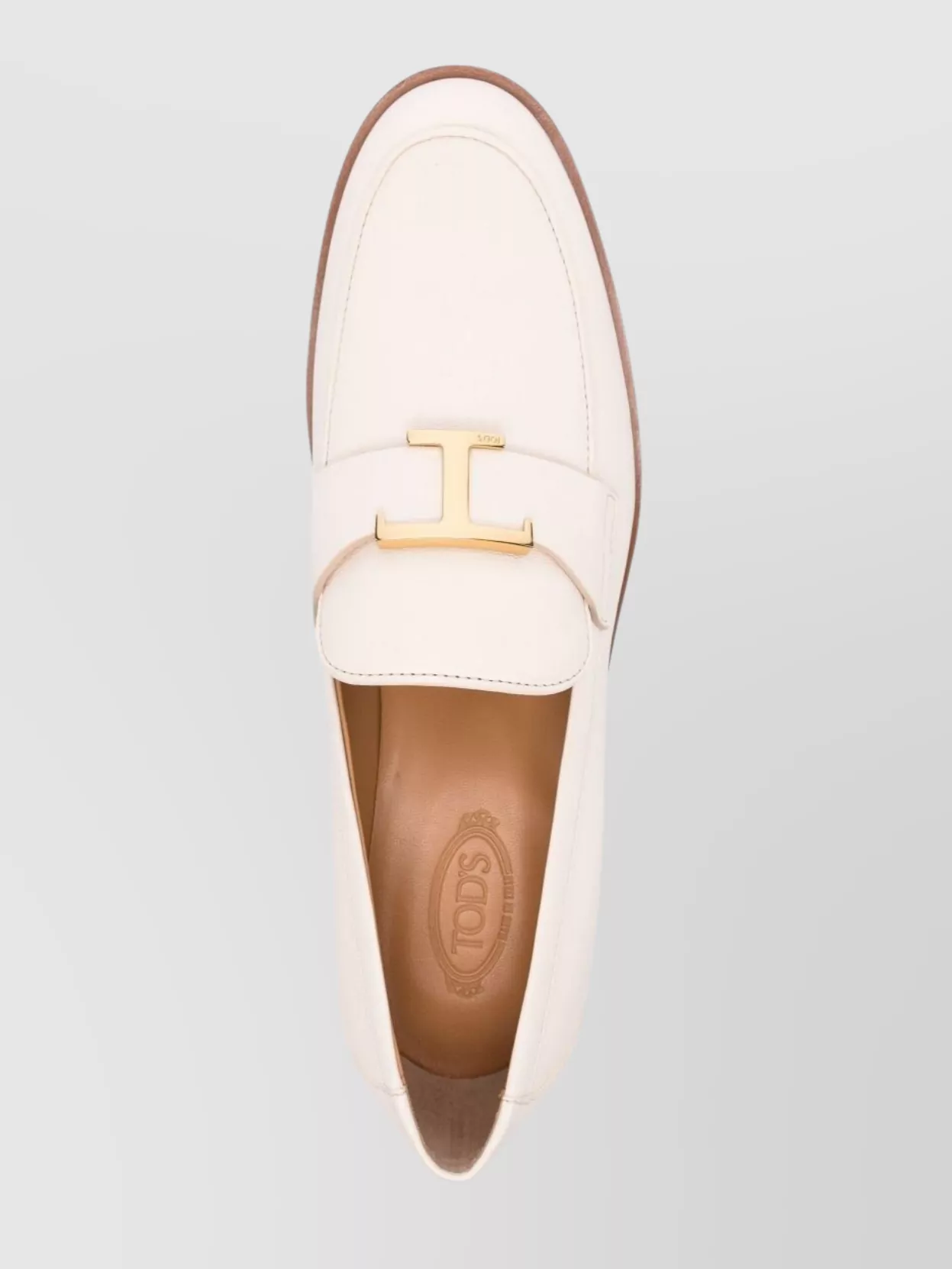 TOD'S LOAFERS WITH BLOCK HEEL AND LEATHER SOLE 