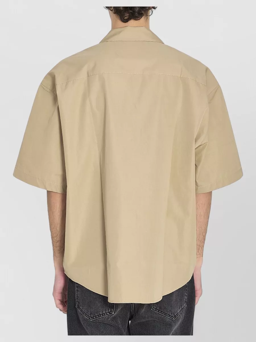 Ami Paris Boxy Short-Sleeve Shirt