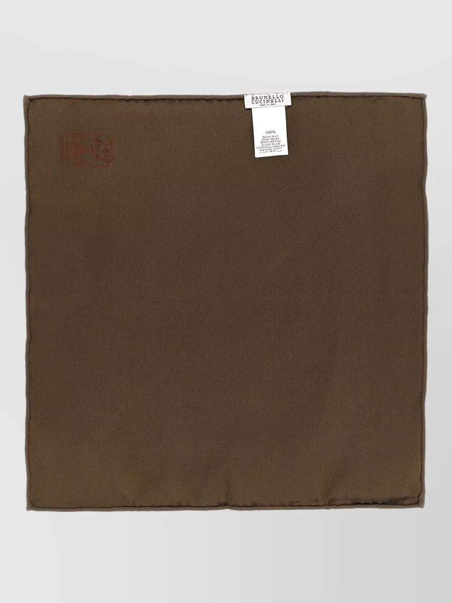 Brunello Cucinelli Silk Double-Sided Pocket Square