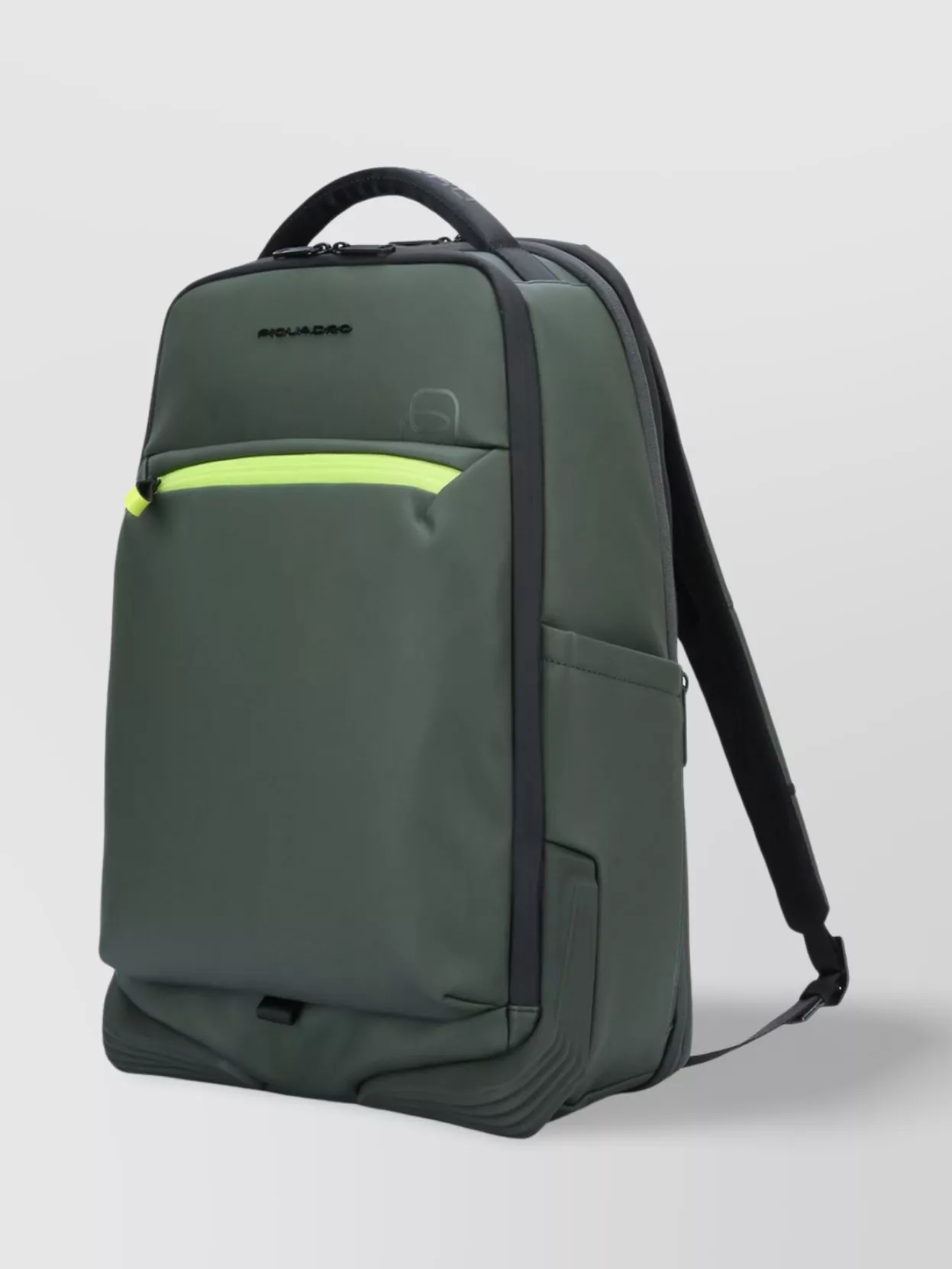 Piquadro Handle front zip backpack shoulder pockets | The Fashion Square