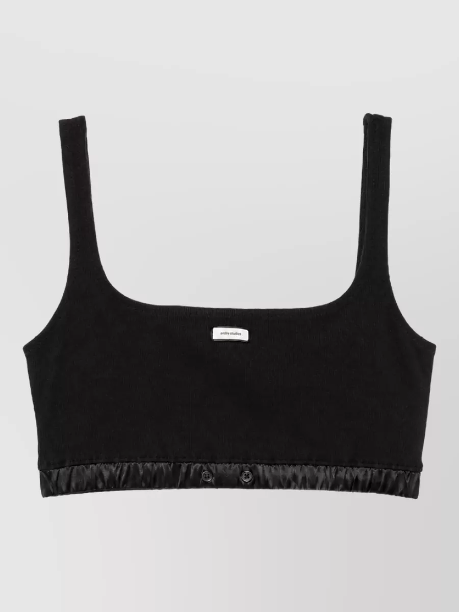 Entire Studios Ribbed Square Neck Lounge Bra