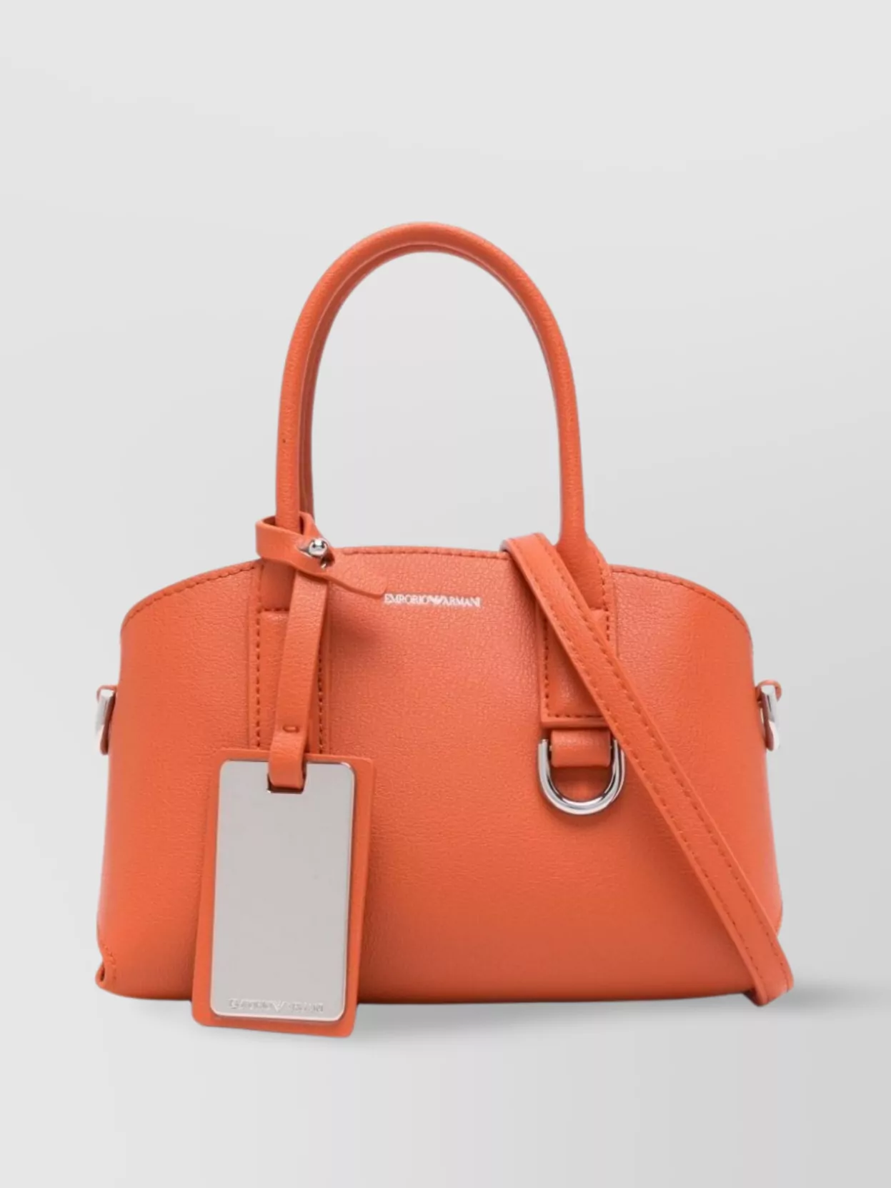 Emporio Armani Small Tote Bag In Recycled Leather