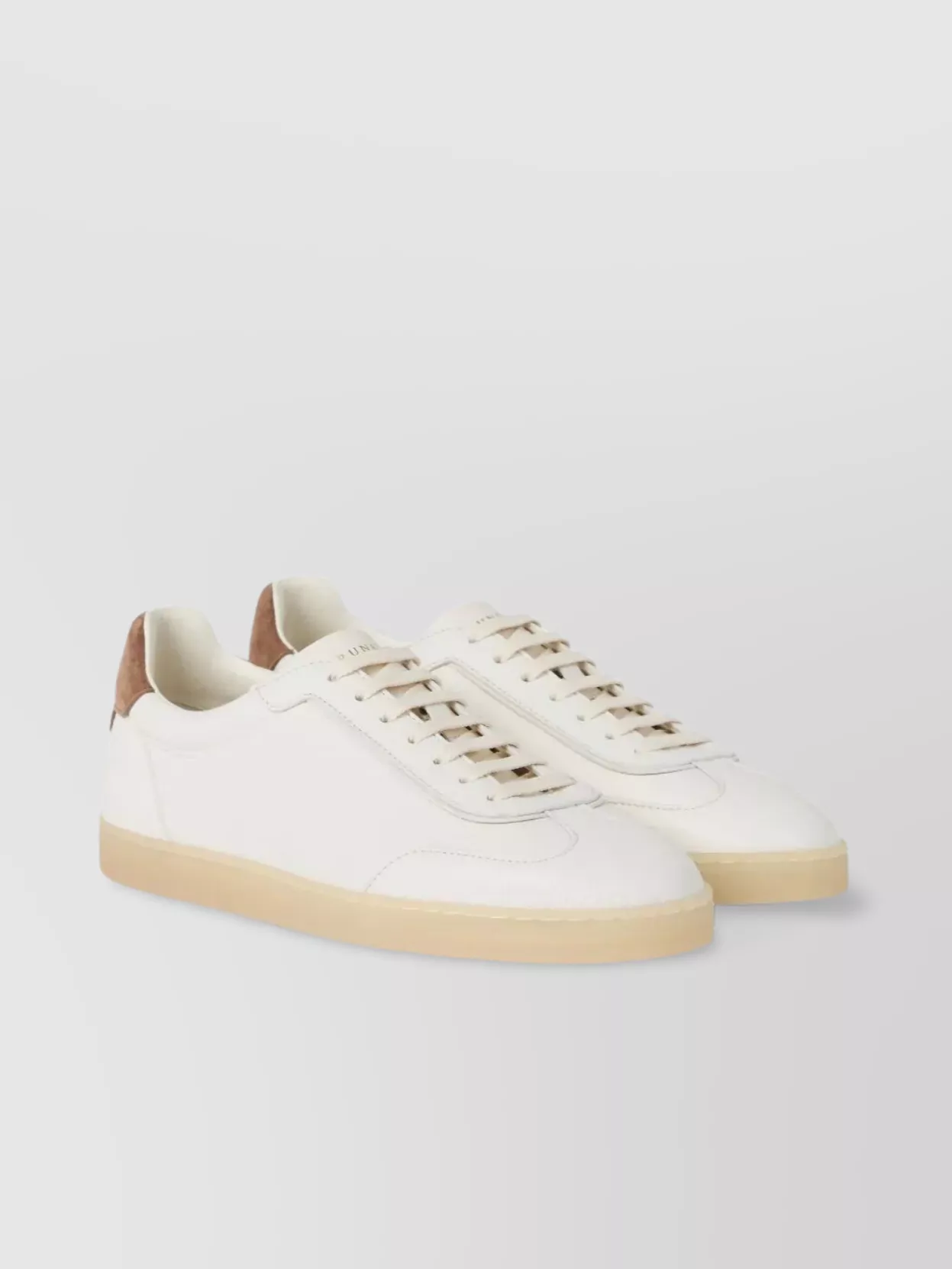 Brunello Cucinelli Leather Low-Top Sneakers Rubber Sole