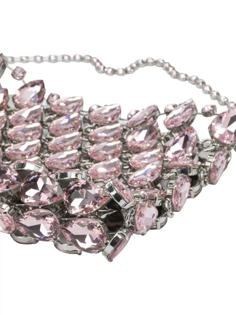 Self-Portrait Diamante Mini Crystal Shoulder Bag
