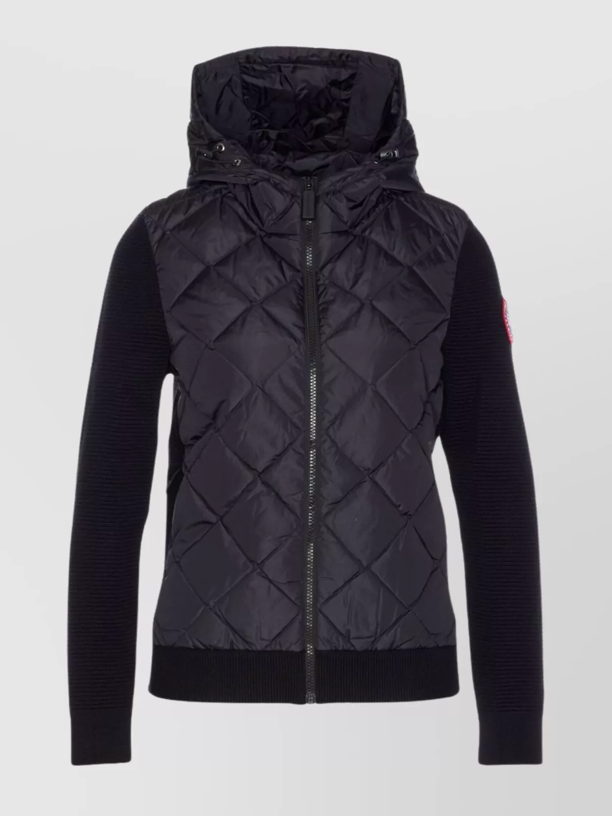 Canada Goose Hooded Quilted Down Jacket With Zip Pockets