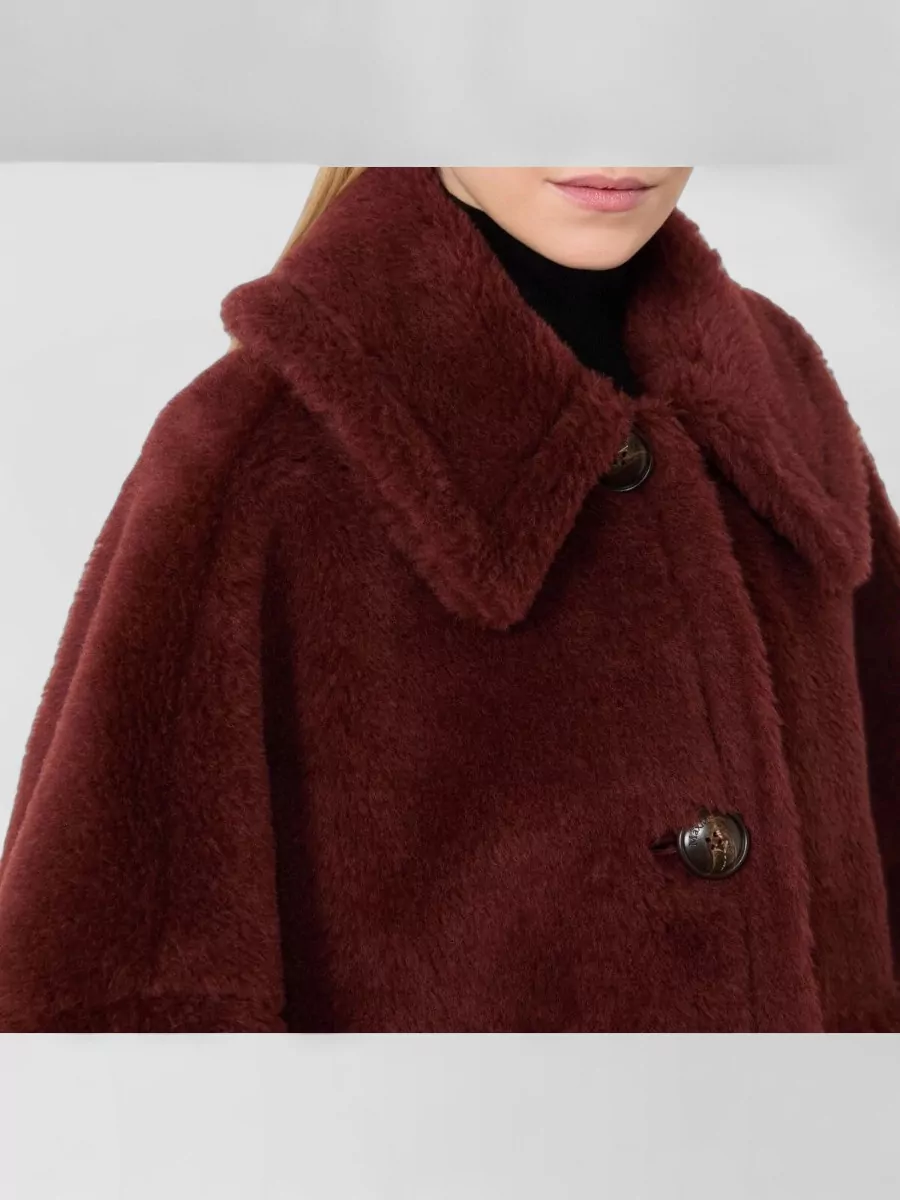 Max Mara Alpaca Wool Silk Short Cape