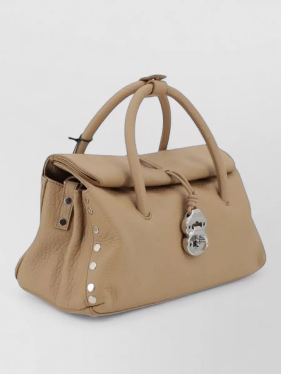 Zanellato Leather Studded Tote Bag