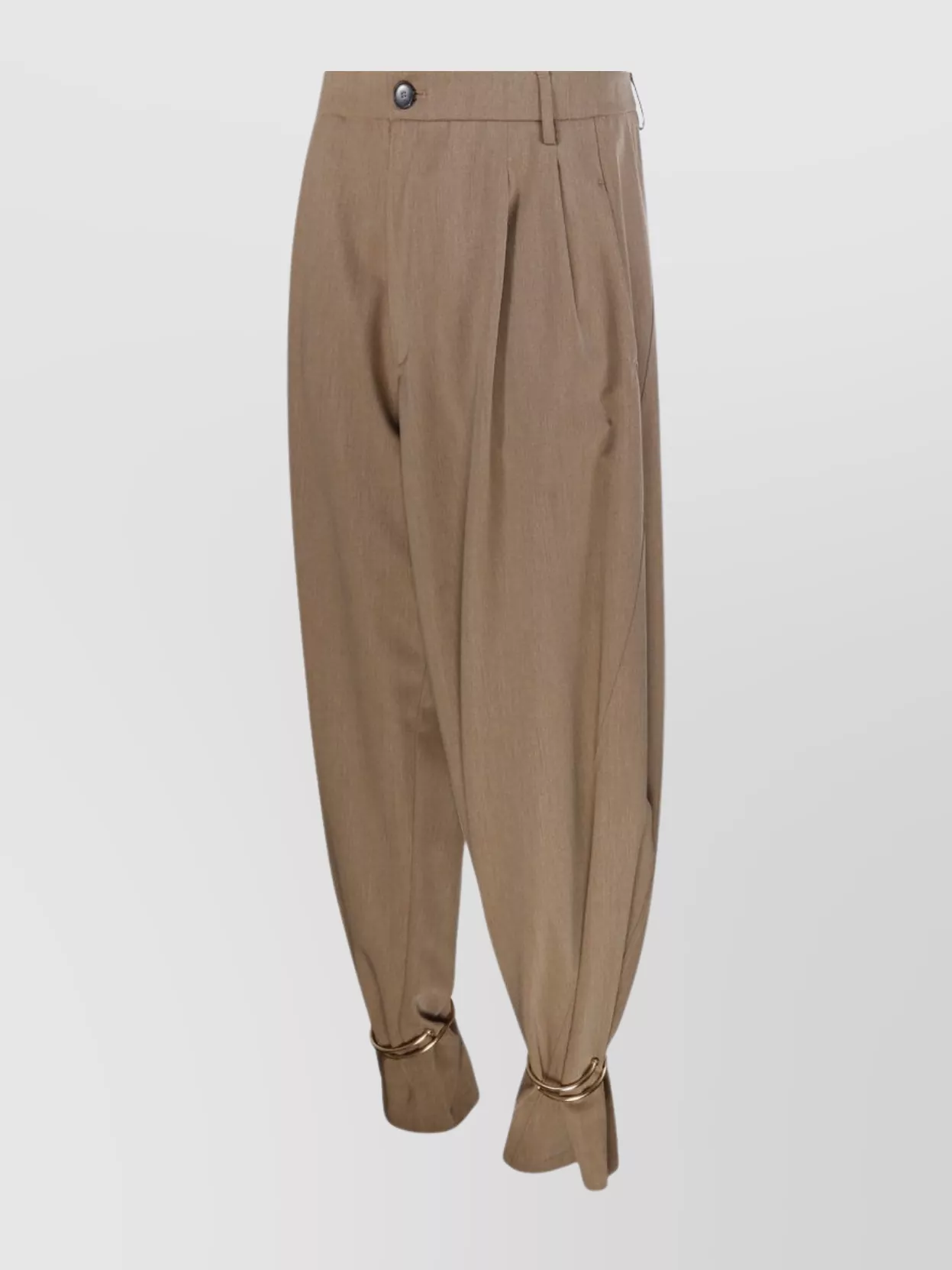 Darkpark Phebe Cuff Adorned Wide-Leg Pant