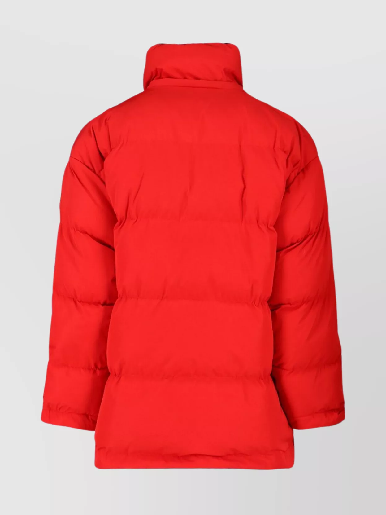 Balenciaga Casual Jacket With Fur Trim And Patch Detail