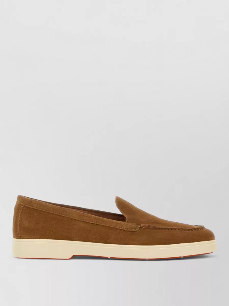 Santoni Suede Yalta Loafers