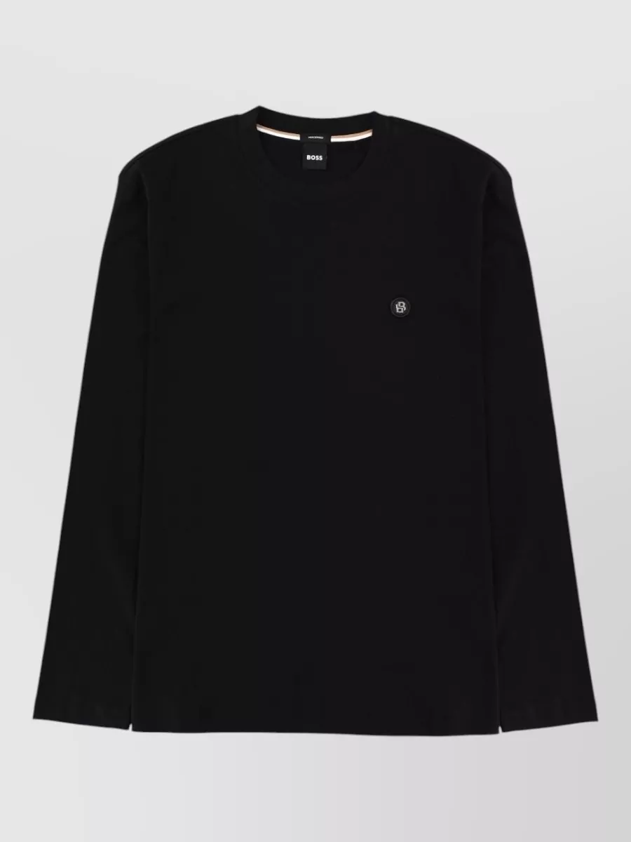Boss cotton long-sleeve t-shirt