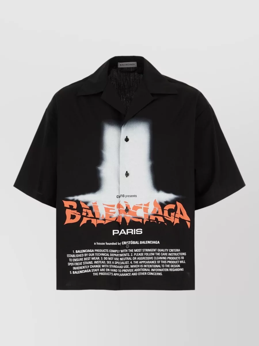 Balenciaga cotton bowling shirt