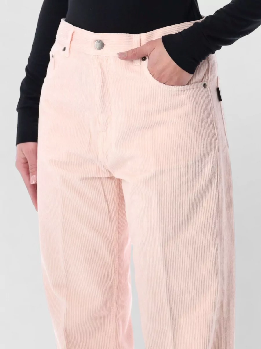 Haikure Velvet Corduroy Straight Leg Trousers