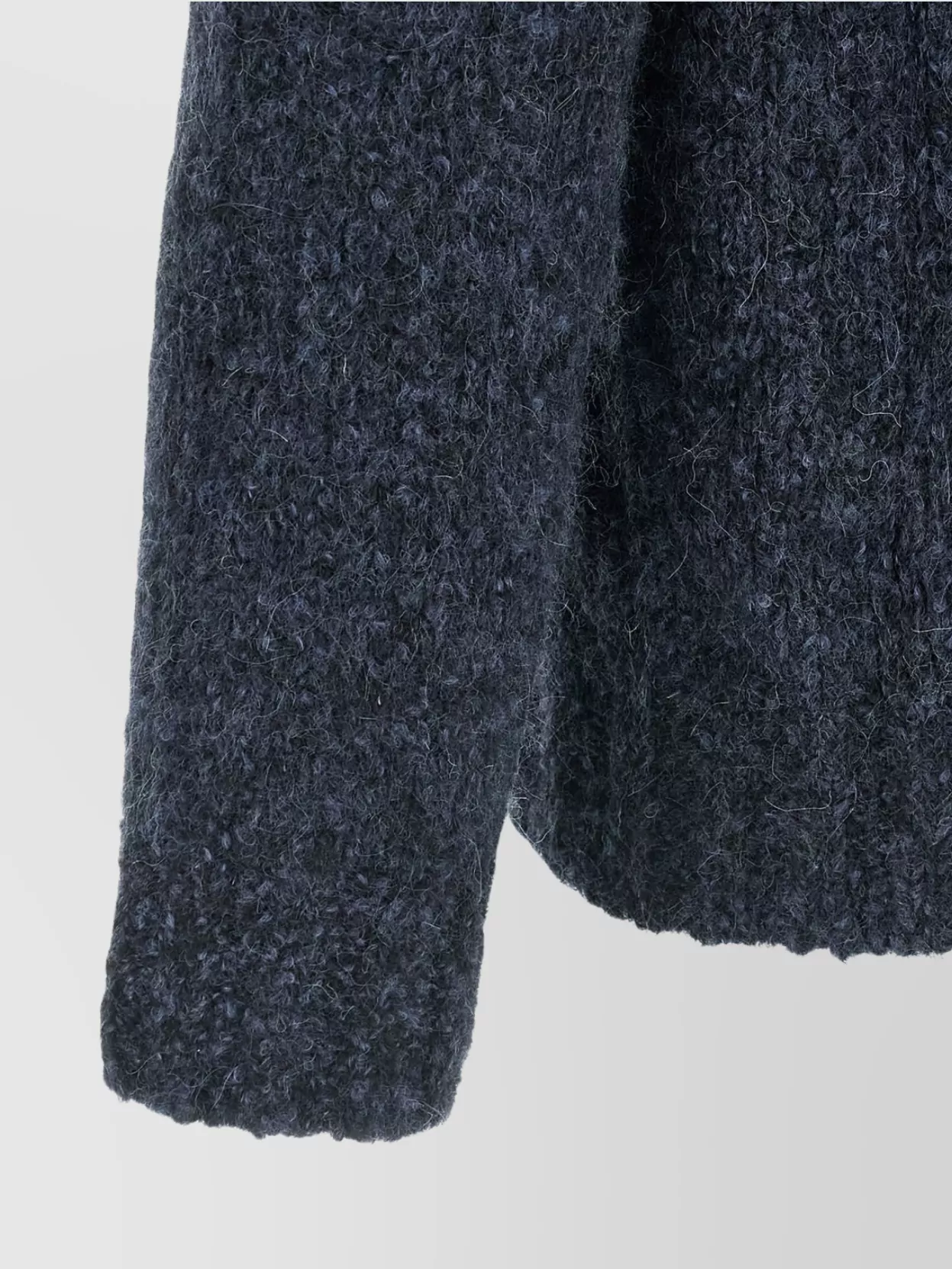 Brunello Cucinelli Textured Long Sleeve Crew Neck Knit