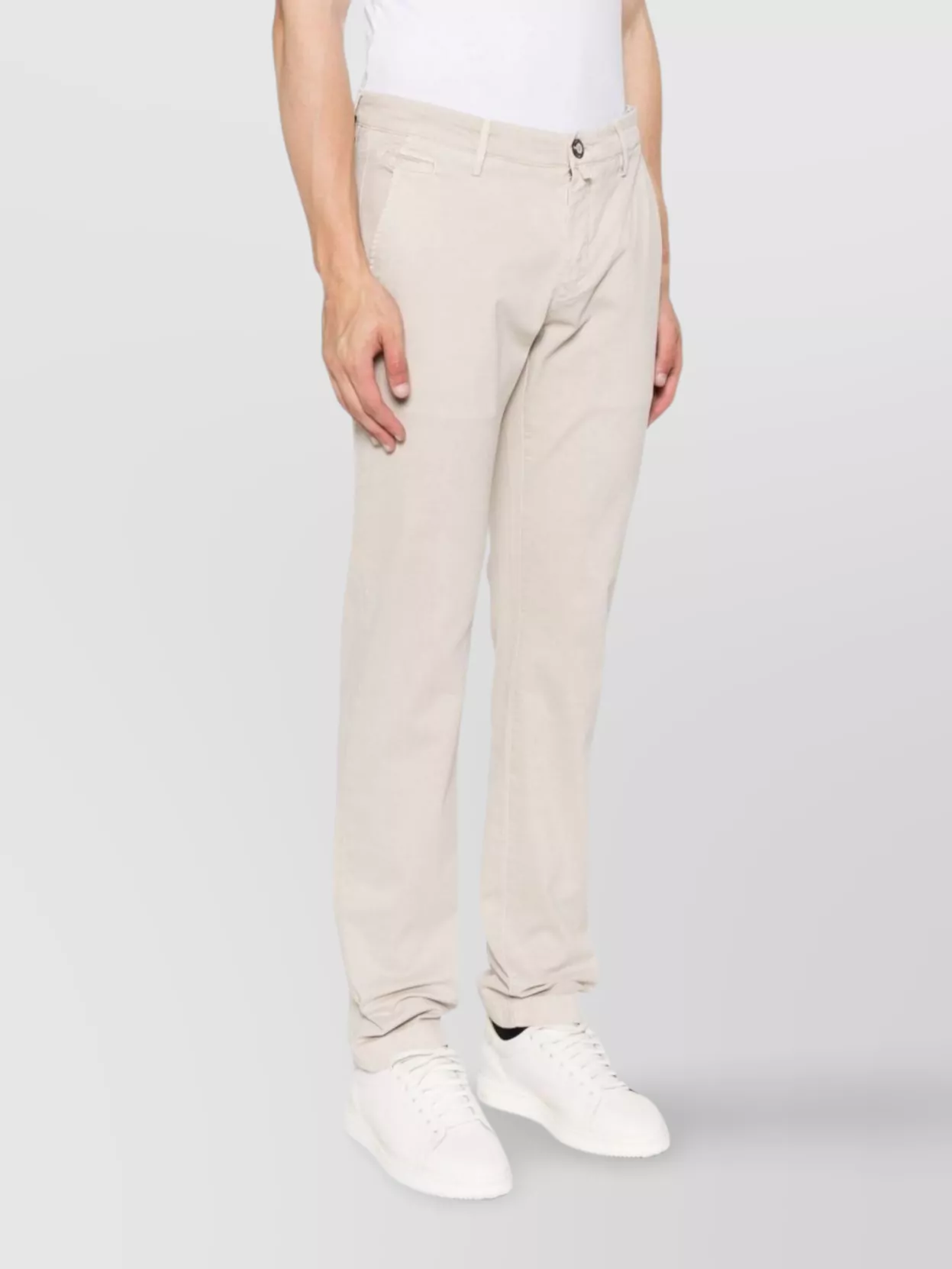 Jacob Cohen Slim Waist Denim Trousers With Pockets