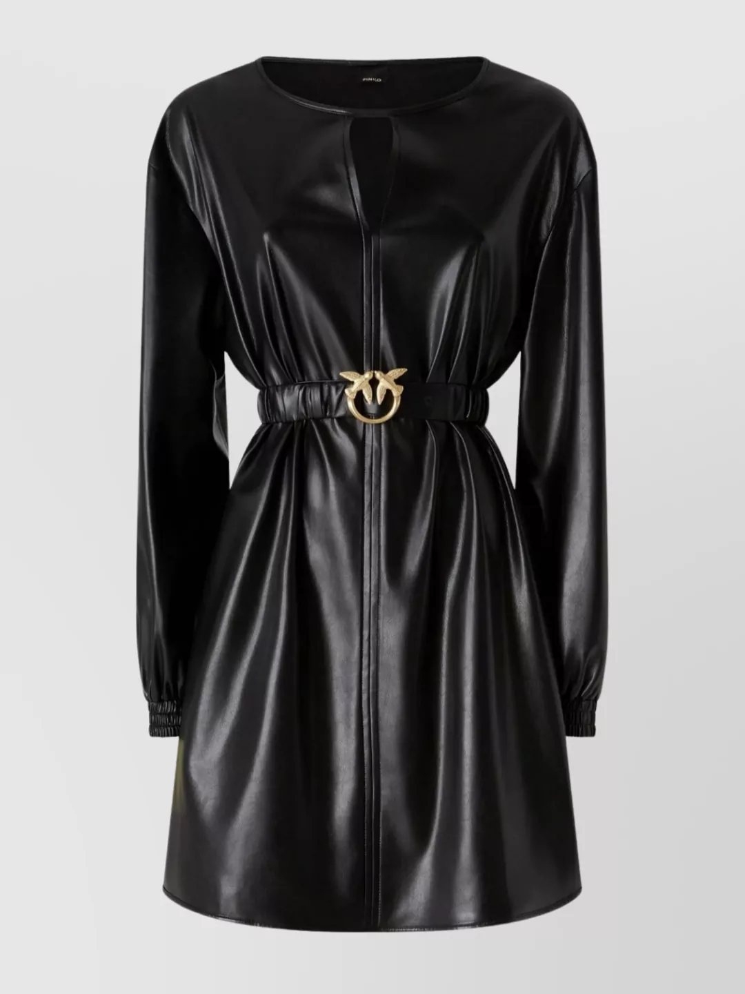Pinko V-neck long-sleeve mini dress