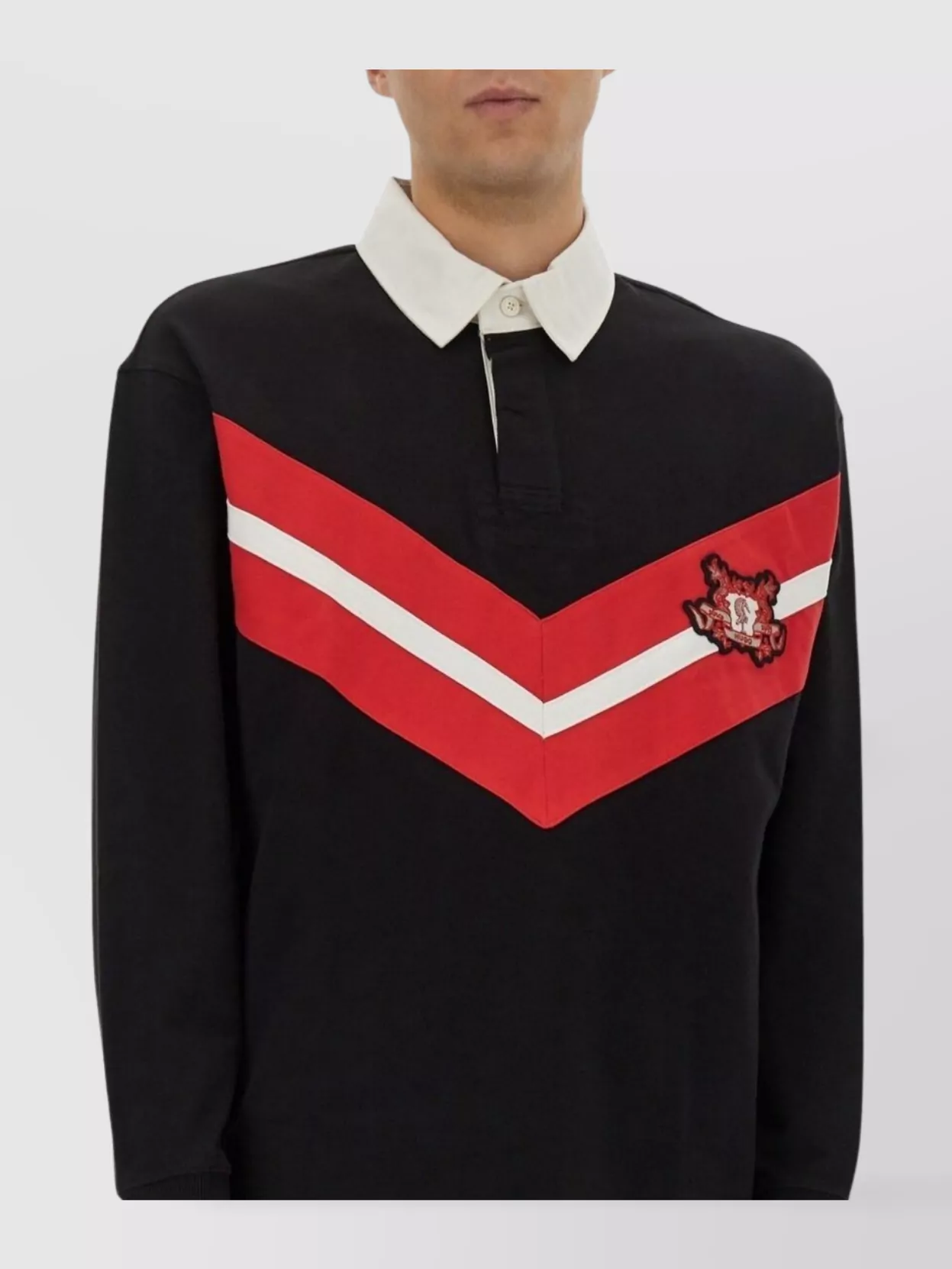 Hugo Chevron Knitwear Contrasting Collar