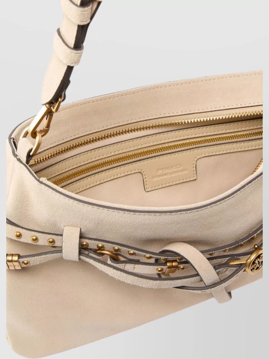 Pinko Belt Medium Leather Shoulder Bag