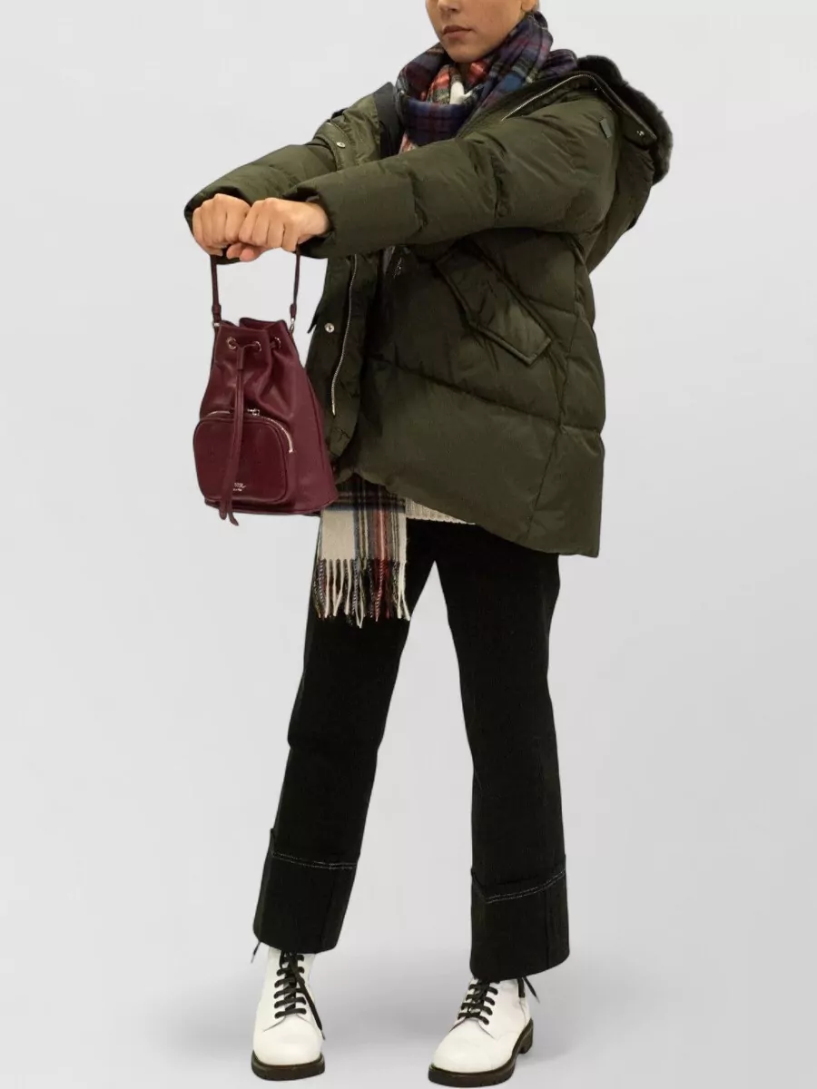 La Rose Leather Bucket Bag