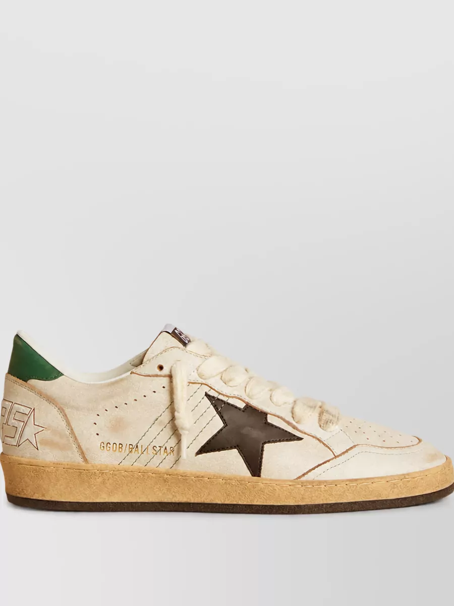 Golden Goose Leather Low-Top Sneakers