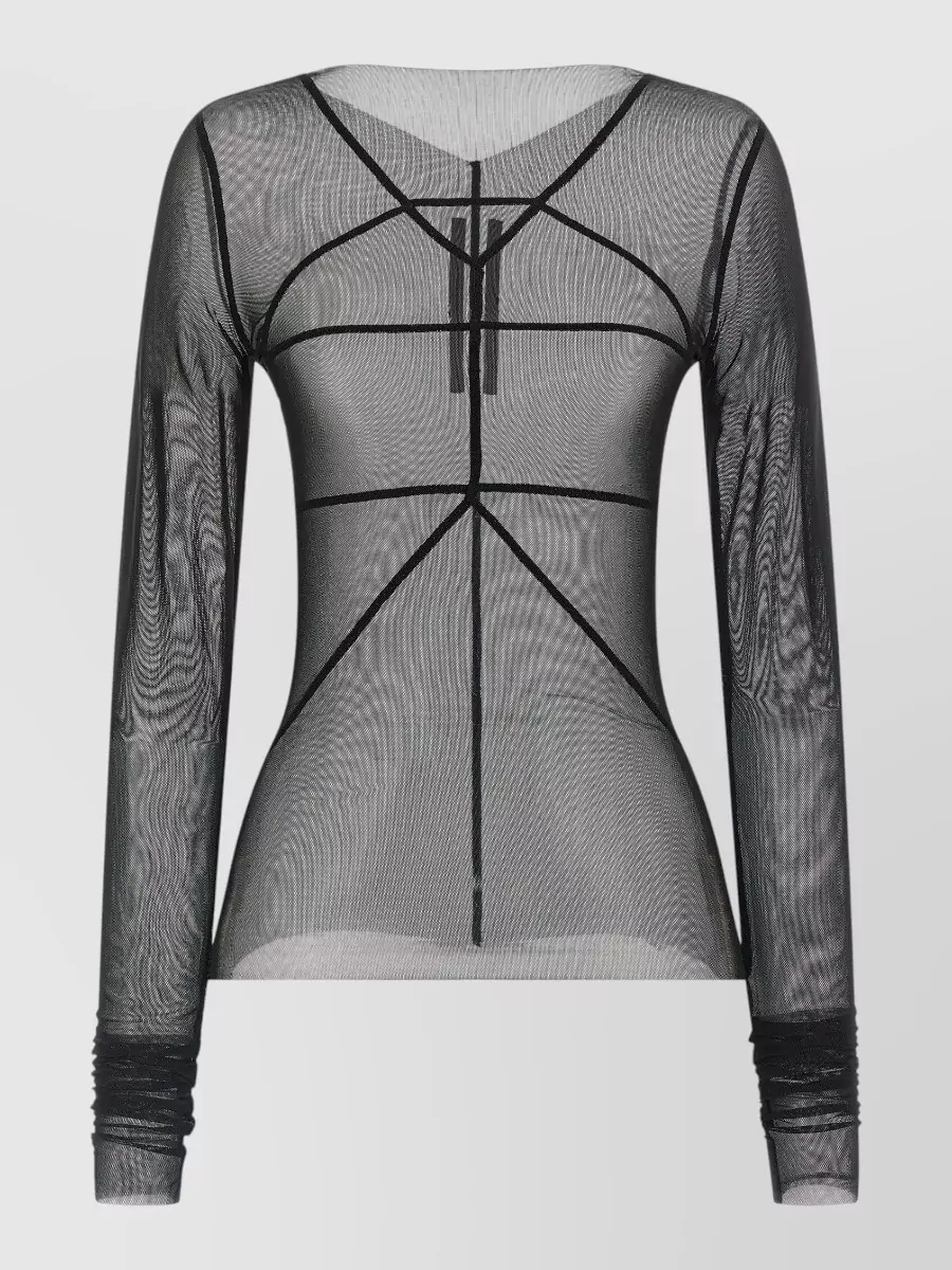 Rick Owens Asymmetric long-sleeve top