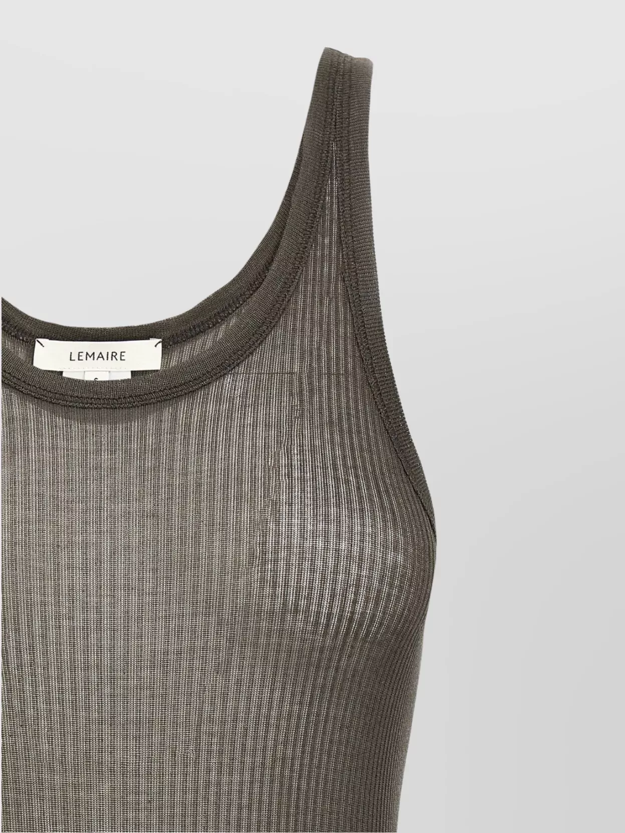 Lemaire Ribbed Texture Tank Top With Adjustable Straps