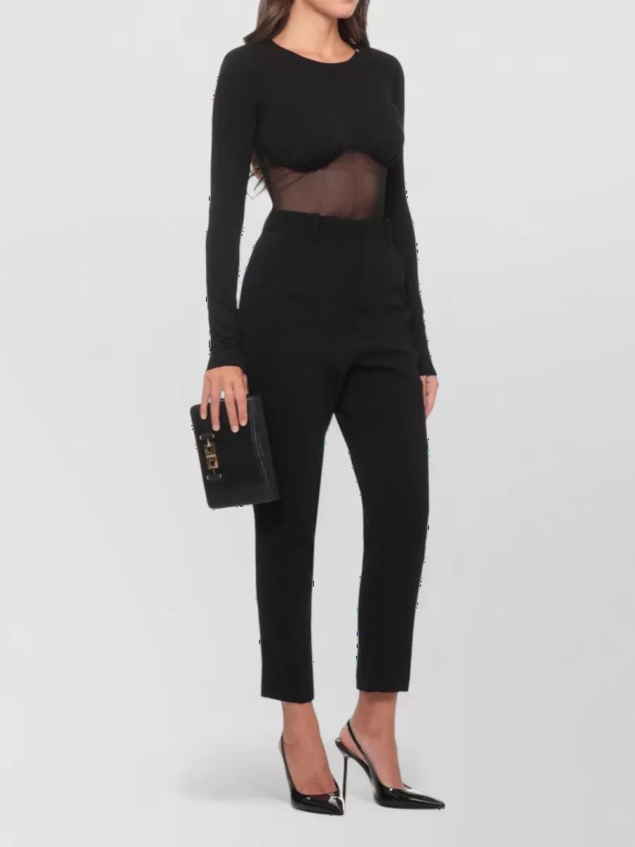 Elisabetta Franchi Long-Sleeve Bodysuit