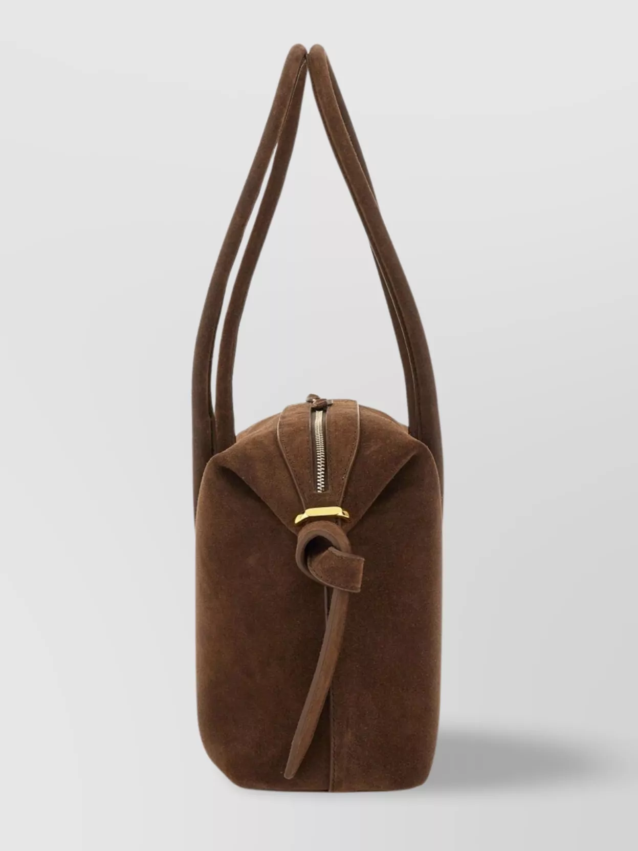 Yuzefi Rectangular Suede Shoulder Bag With Detachable Strap