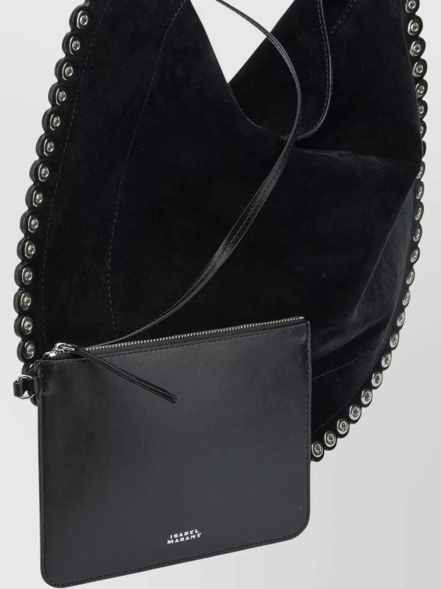 Isabel Marant Oskan Hobo Soft Shoulder Bag Chain Strap