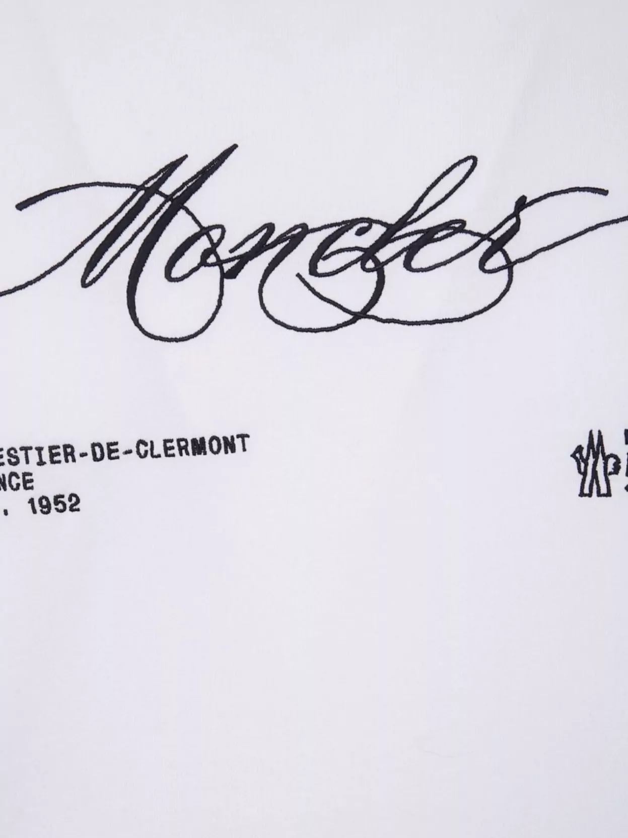 Moncler Cotton Crew Neck T-Shirt With Graphic Print