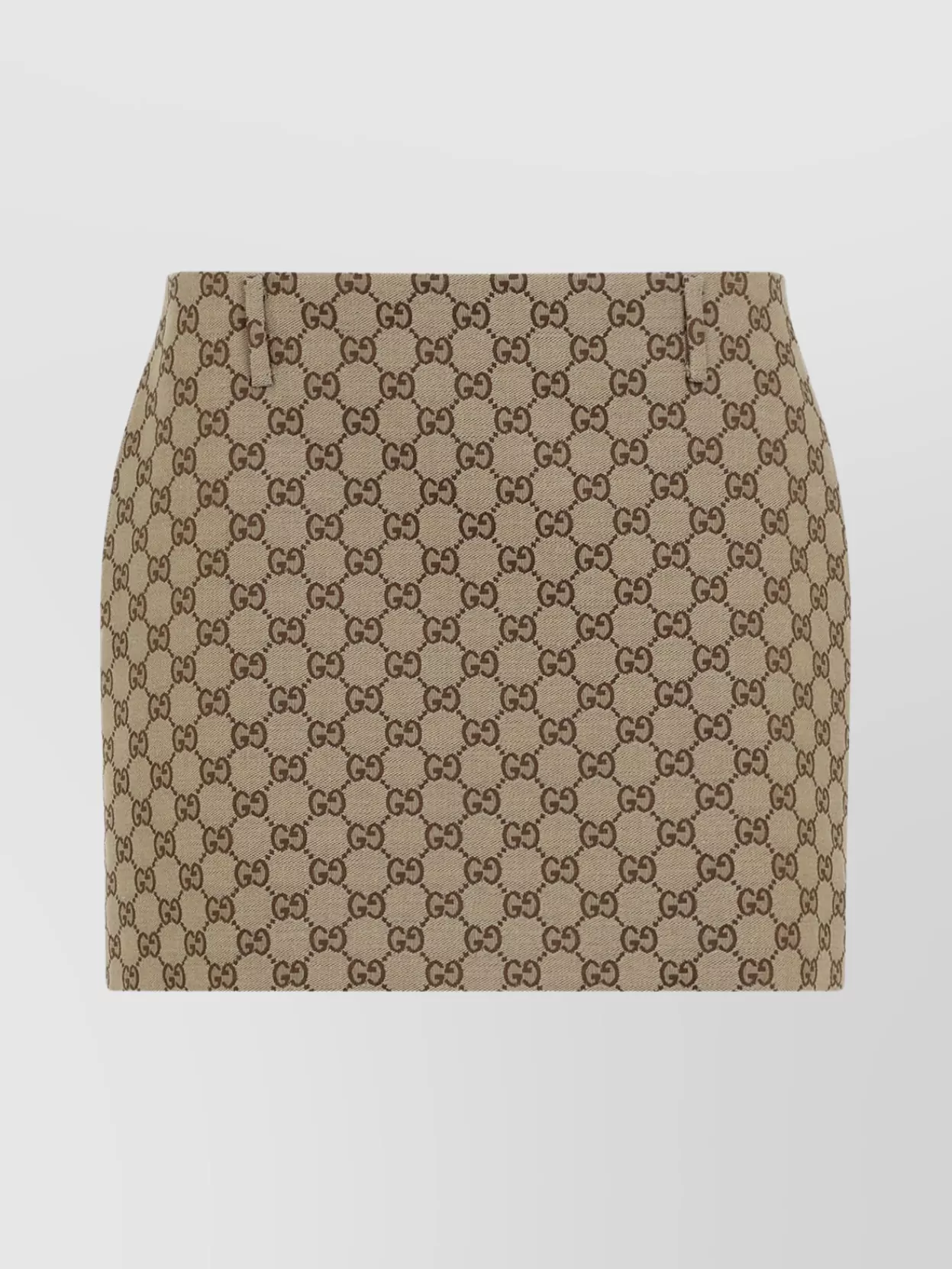 Gucci Belt Loops High-Waisted Mini-Length Skirt