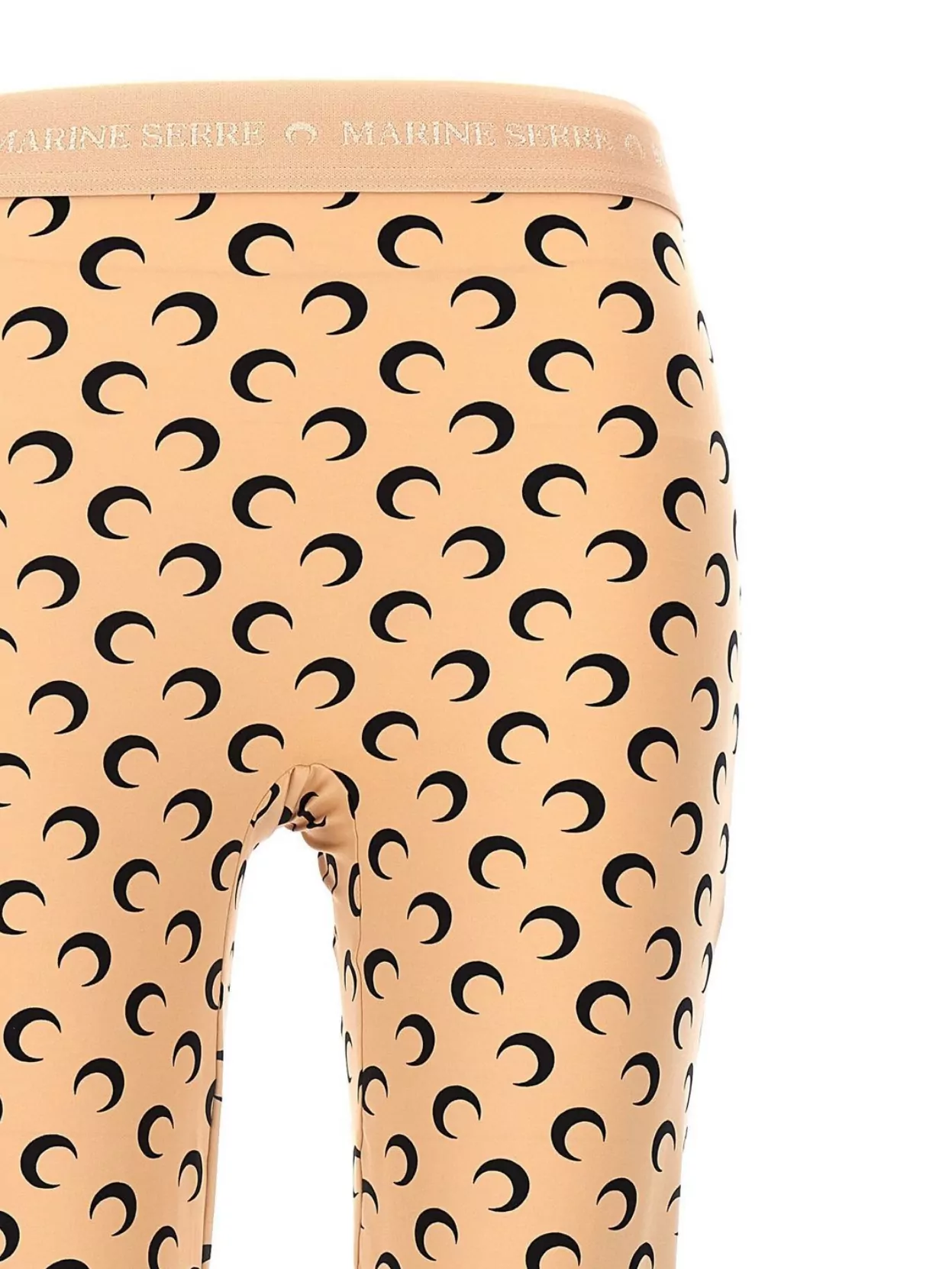 Marine Serre Moon Print Leggings With Cut-Out Design