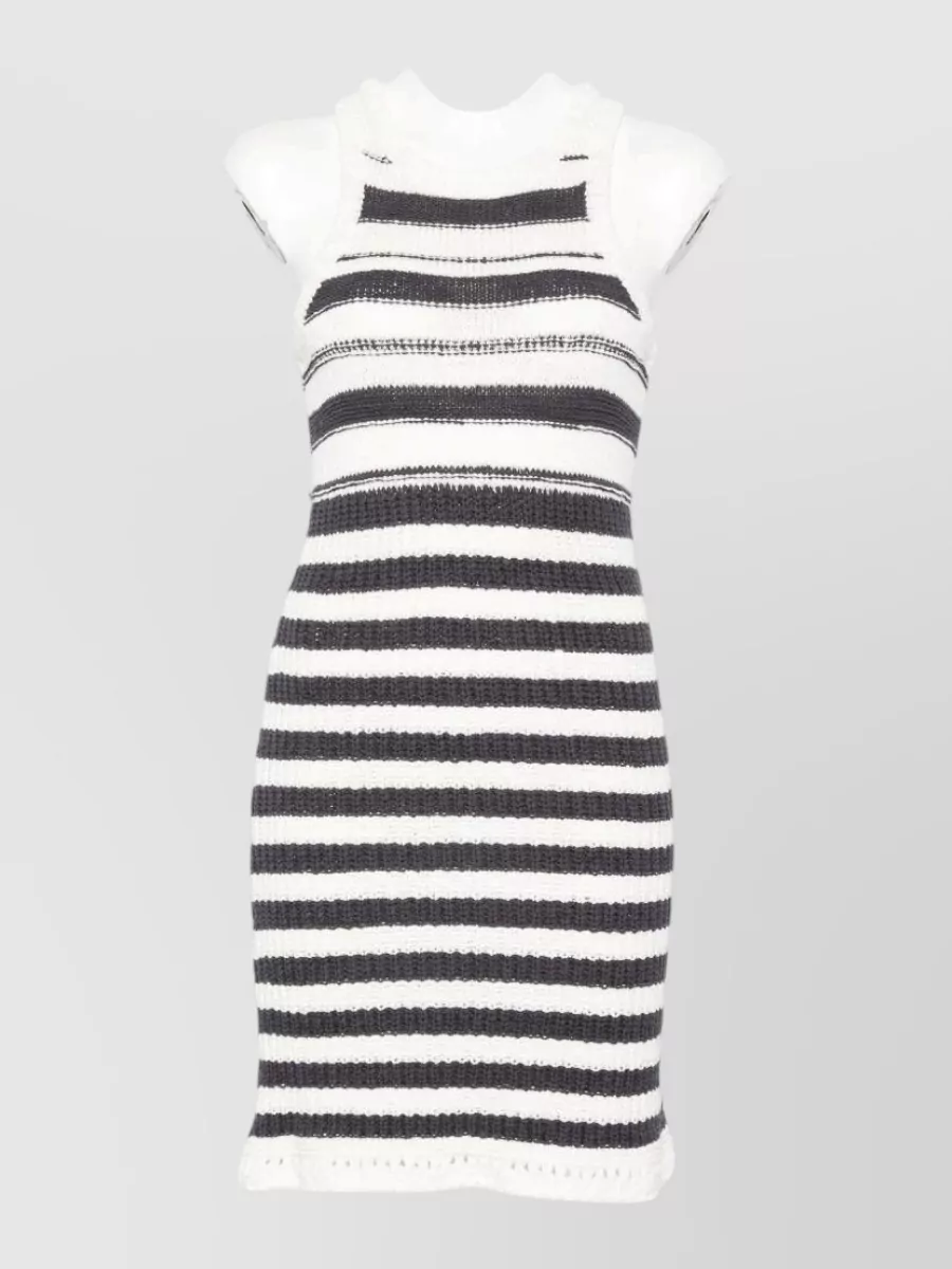 Iro striped sleeveless mini dress