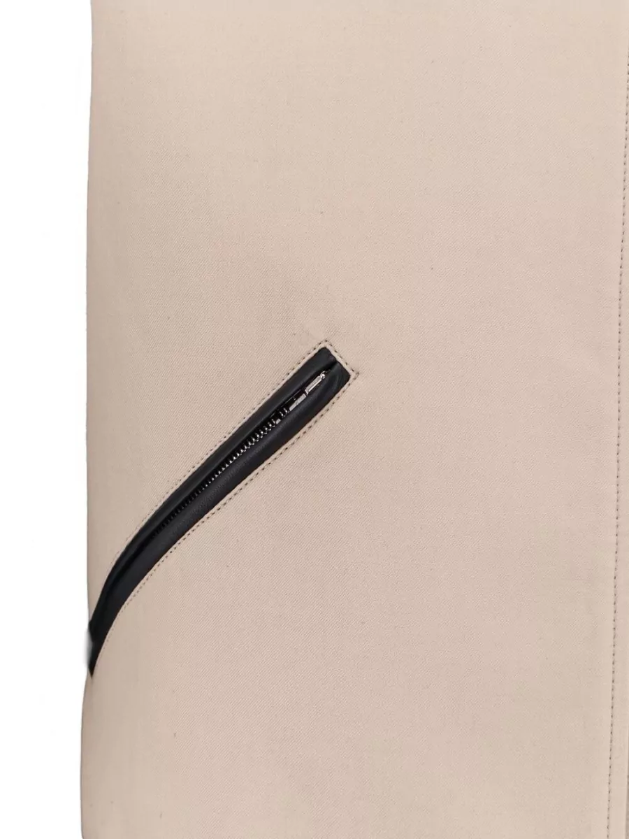 Givenchy Silk Nylon Jacket Contrast Sleeves Pockets