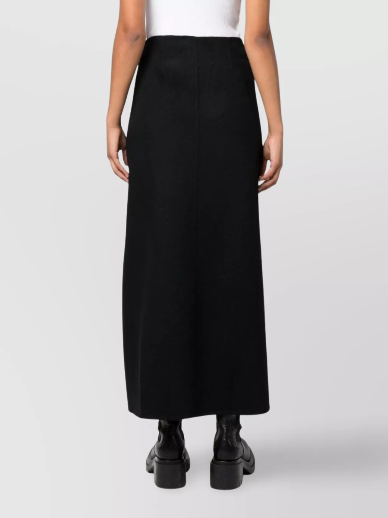 P.a.r.o.s.h Zip-up Wool Maxi Skirt