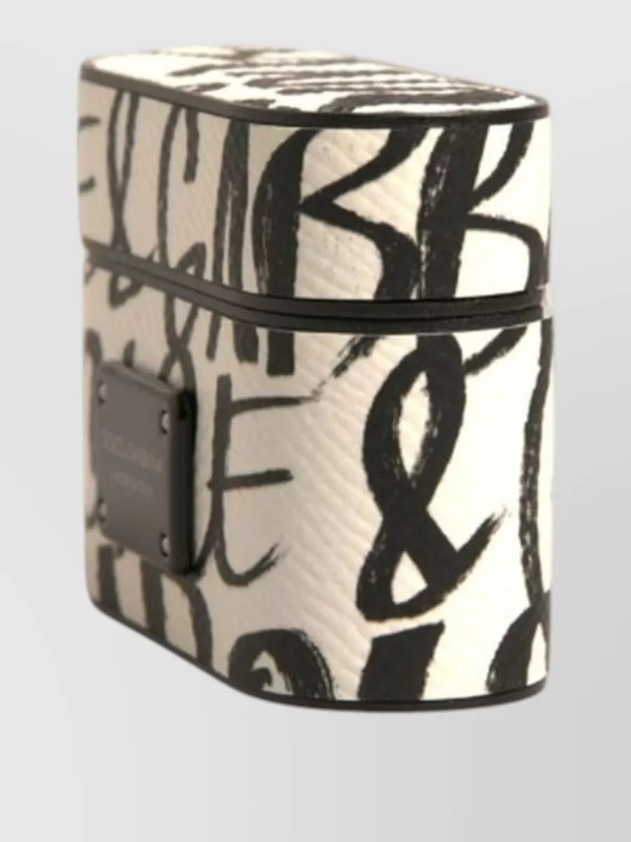 Dolce&Gabbana Leather Printed Airpods Case