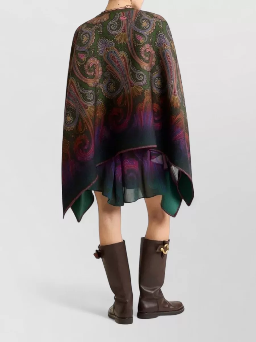 Etro Reversible Paisley Cape
