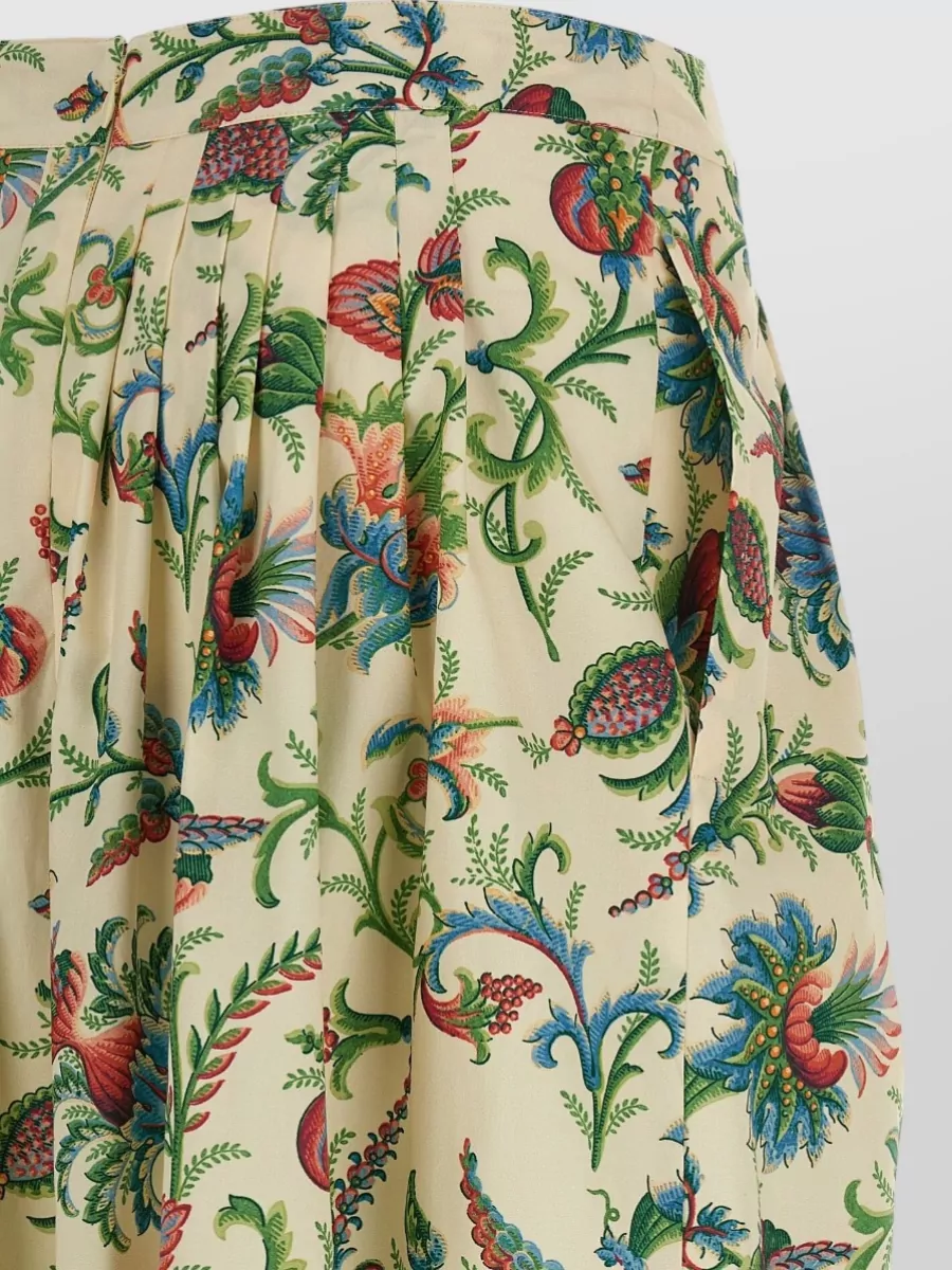Etro Floral Motif High Waist Maxi Skirt
