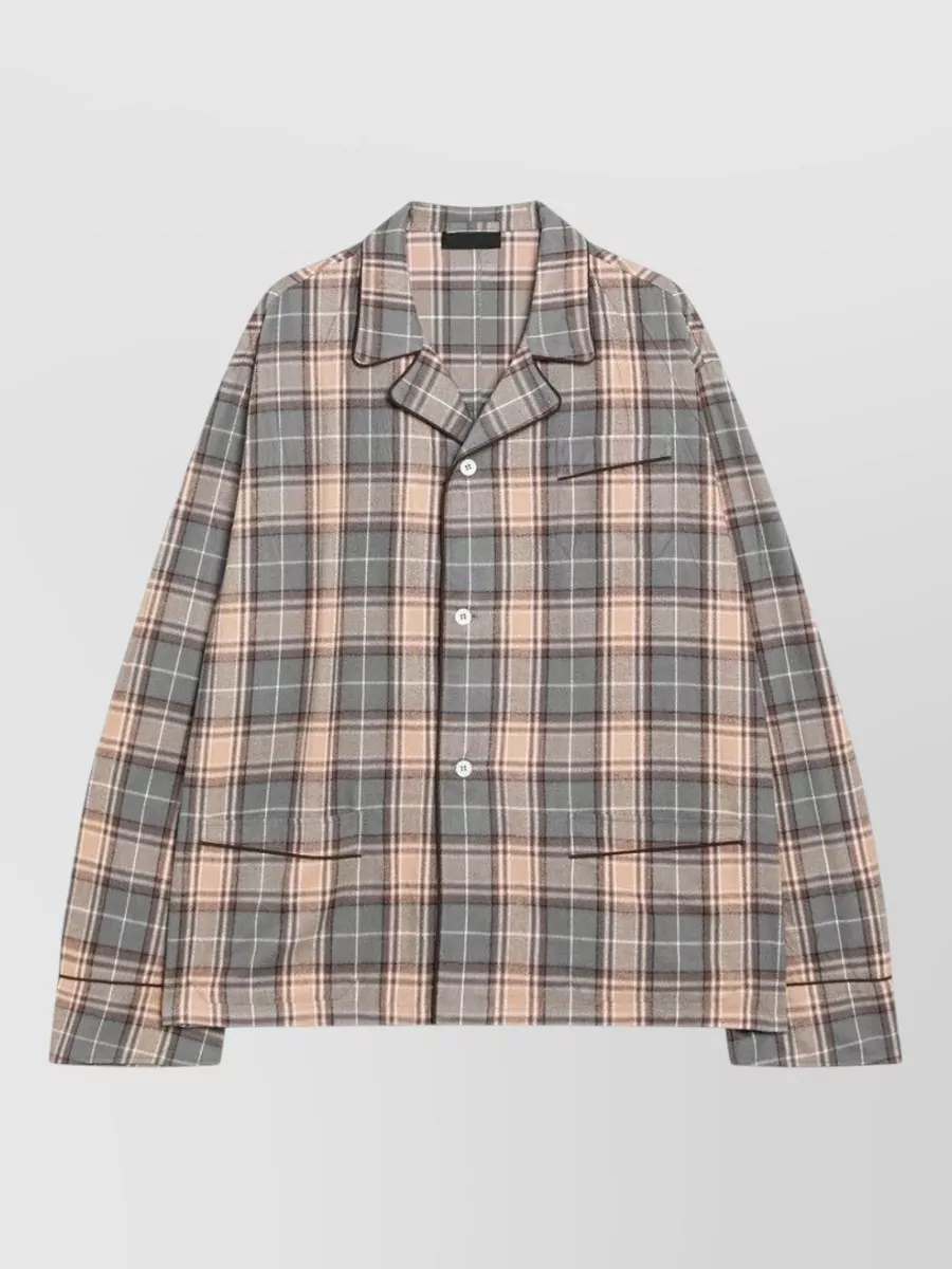 Prada checked cotton shirt