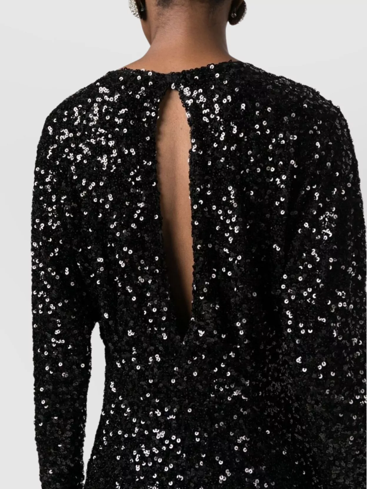 P.a.r.o.s.h Sequin-embellished Minidress Keyhole Detail