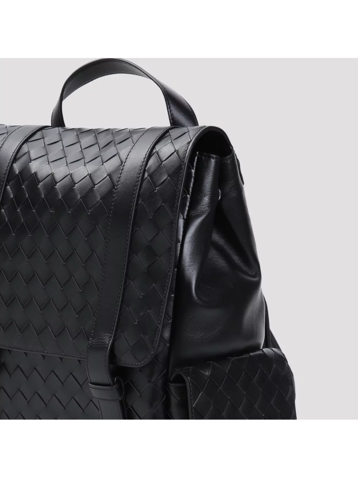 Bottega Veneta Back To School Intrecciato Leather Backpack In Black