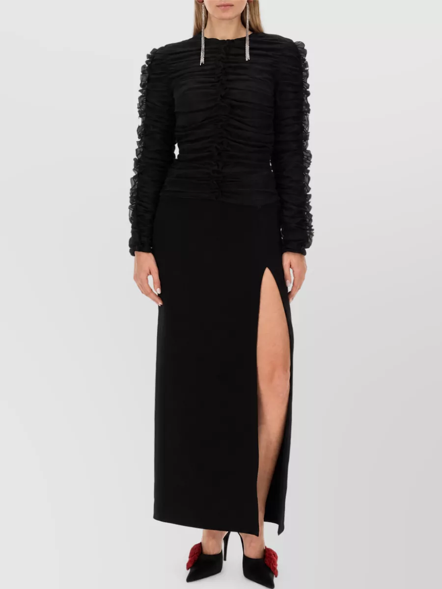 Magda Butrym Silk Ruched Blouse