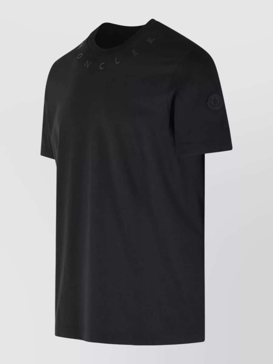 Moncler Cotton Crew Neck Short Sleeve T Shirt